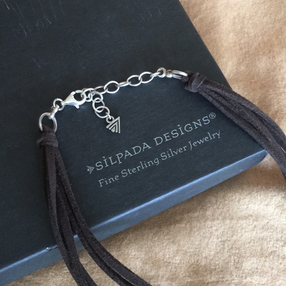 Silpada Brown Leather Pen Shell Necklace - Picture 4 of 4